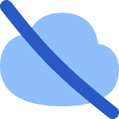 Cloud Off Icon from Flex Flat Set