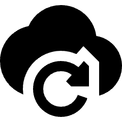 Cloud Refresh Icon from Sharp Solid Set