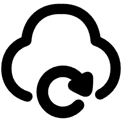 Cloud Refresh Icon from Plump Remix Set