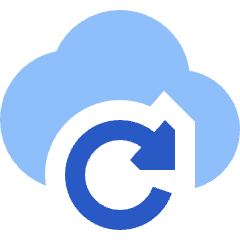 Cloud Refresh Icon from Sharp Flat Set