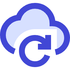 Cloud Refresh Icon from Sharp Duo Set