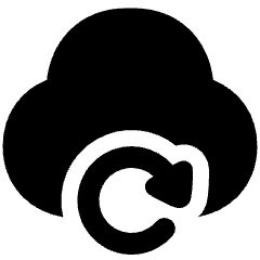 Cloud Refresh Icon from Plump Solid Set
