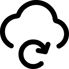 Cloud Refresh Icon from Core Line Set