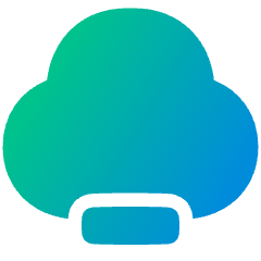 Cloud Remove Icon from Plump Gradient Set