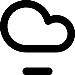 Cloud Remove Icon from Micro Line Set