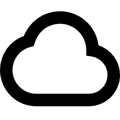 Cloud Icon from Sharp Remix Set