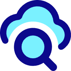Cloud Search Icon from Core Pop Set