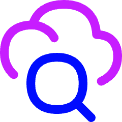 Cloud Search Icon from Flex Neon Set