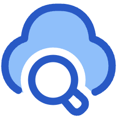 Cloud Search Icon from Plump Duo Set