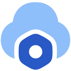 Cloud Setting Bolt Nut Icon from Plump Flat Set