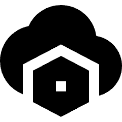 Cloud Setting Bolt Nut Icon from Sharp Solid Set