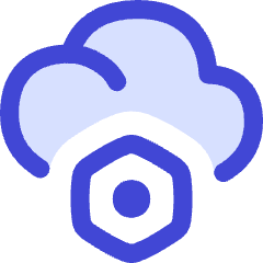Cloud Setting Bolt Nut Icon from Flex Duo Set