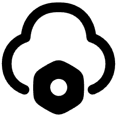 Cloud Setting Bolt Nut Icon from Plump Remix Set