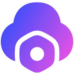 Cloud Setting Bolt Nut Icon from Plump Gradient Set