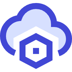 Cloud Setting Bolt Nut Icon from Sharp Duo Set