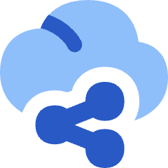 Cloud Share Icon from Flex Flat Set