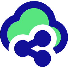 Cloud Share Icon from Sharp Pop Set