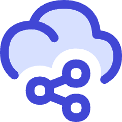 Cloud Share Icon from Flex Duo Set