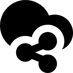 Cloud Share Icon from Micro Solid Set