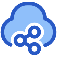 Cloud Share Icon from Plump Duo Set