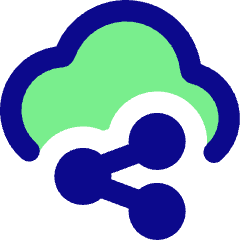 Cloud Share Icon from Core Pop Set