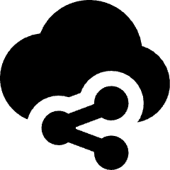 Cloud Share Icon from Core Solid Set
