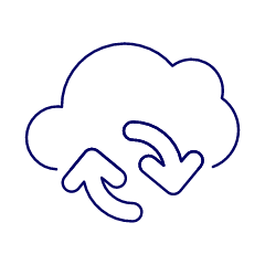Cloud Sync 1 Illustration from UX Line Set