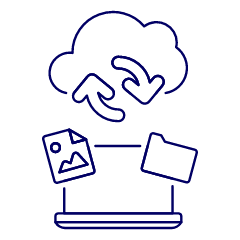 Cloud Upload 12 Illustration from UX Line Set