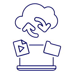 Cloud Upload 13 Illustration from UX Line Set