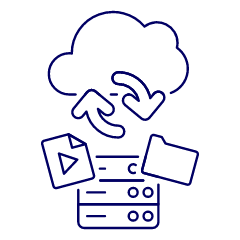 Cloud Upload 18 Illustration from UX Line Set