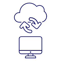 Cloud Sync 2 Illustration from UX Line Set