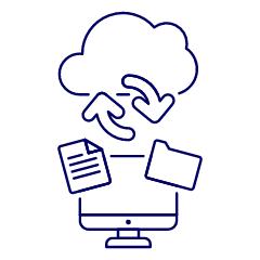 Cloud Sync 3 Illustration from UX Line Set