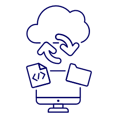 Cloud Sync 4 Illustration from UX Line Set