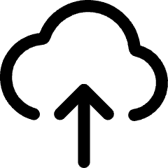 Cloud Upload Icon from Core Line Set