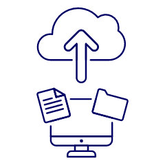 Cloud Upload 3 Illustration from UX Line Set