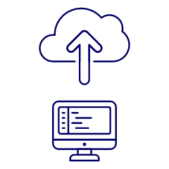 Cloud Upload 5 Illustration from UX Line Set