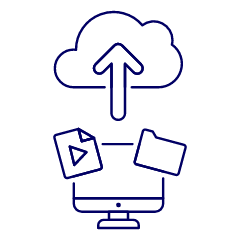 Cloud Upload 7 Illustration from UX Line Set
