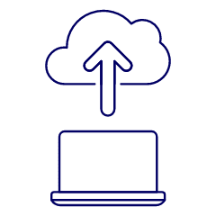 Cloud Upload 8 Illustration from UX Line Set