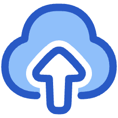 Cloud Upload Icon from Plump Duo Set