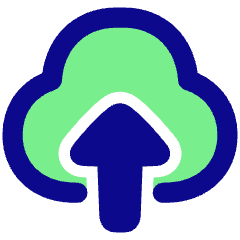 Cloud Upload Icon from Plump Pop Set