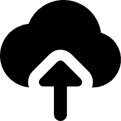 Cloud Upload Icon from Core Solid Set