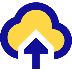 Cloud Upload Icon from Sharp Pop Set