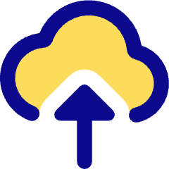 Cloud Upload Icon from Core Pop Set