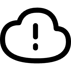 Cloud Warning Icon from Flex Line Set