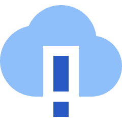 Cloud Warning Icon from Sharp Flat Set