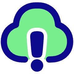 Cloud Warning Icon from Plump Pop Set