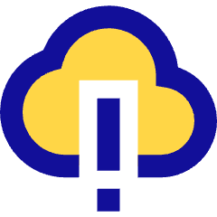 Cloud Warning Icon from Sharp Pop Set