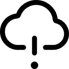 Cloud Warning Icon from Core Line Set