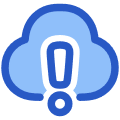 Cloud Warning Icon from Plump Duo Set