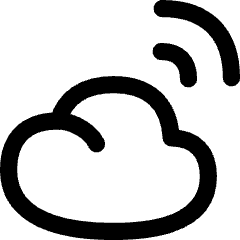 Cloud Wifi Icon from Flex Line Set
